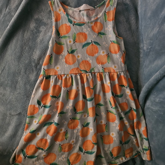 H&M Other - H&M Vibrant Orange and Green Dress